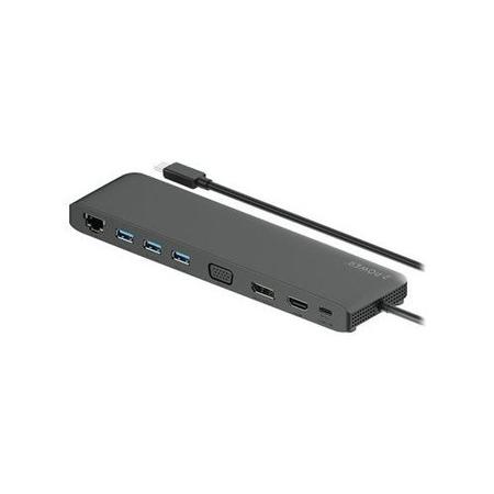 Box Opened 2-POWER USB-C DP1.2 Triple Display Mini Docking Station