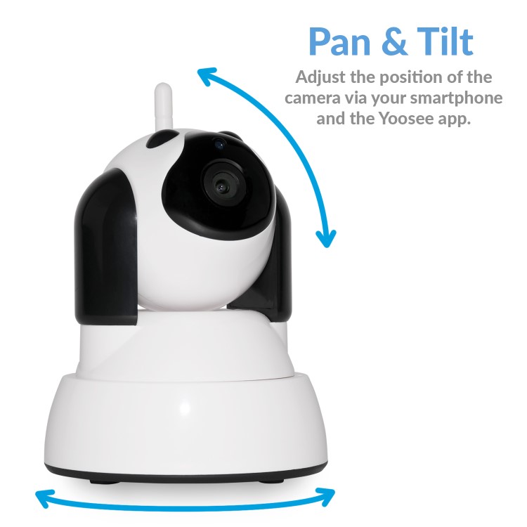 electriQ HD 720p Wifi Pet Monitoring Pan Tilt Zoom Camera with 2-way Audio & dedicated App