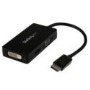 StarTech.com DisplayPort&#153; to VGA / DVI / HDMI&reg; Adapter – 3-in-1 DP Converter – Black