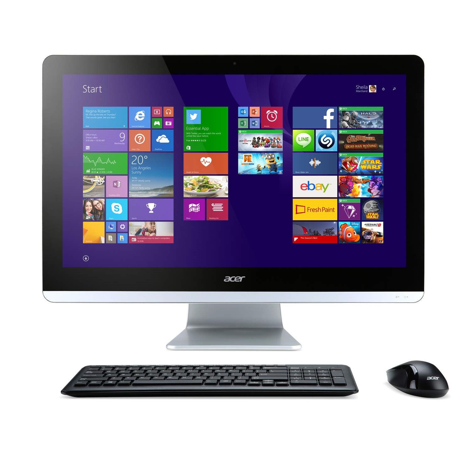 Acer Aspire ZC700 Intel Celeron N3150 4GB 500GB 19.5 Inch Windows 10