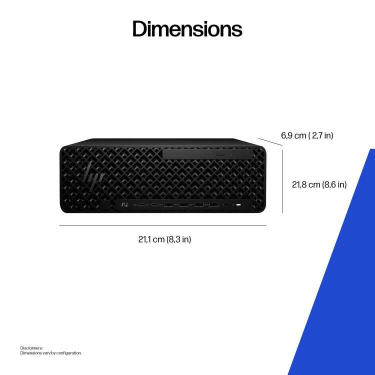 HP Z2 SFF G1i Intel Core Ultra 7 265 32GB RAM 1TB SSD RTX Pro 2000 Blackwell Windows 11 Pro Workstation PC