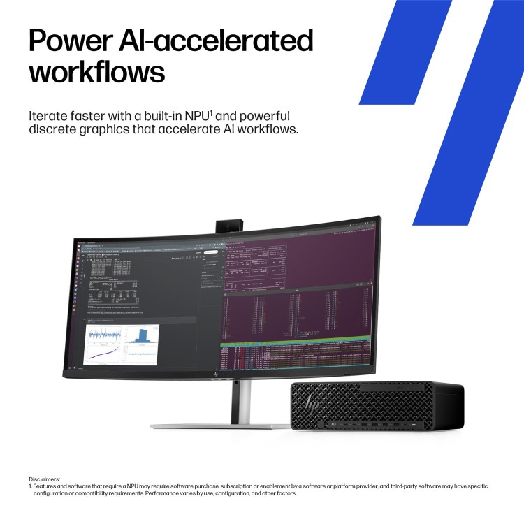 HP Z2 SFF G1i Intel Core Ultra 9 285K 64GB RAM 1TB SSD RTX PRO 4000 Blackwell Windows 11 Pro Workstation PC