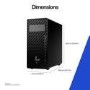 HP Z2 Tower G1i Intel Core Ultra 9 285K 32GB RAM 1TB SSD RTX PRO 2000 Blackwell Windows 11 Pro Workstation PC