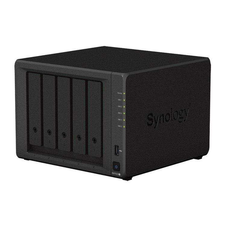 Synology DiskStation DS1522+ 8GB RAM with 30TB Installed Storage 5 Bay SATA Desktop NAS