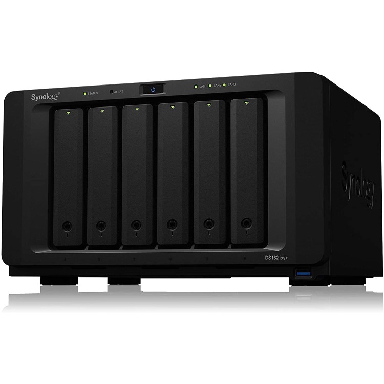 Synology DS1621xs+ DiskStation 6 Bay 8GB Diskless Desktop NAS