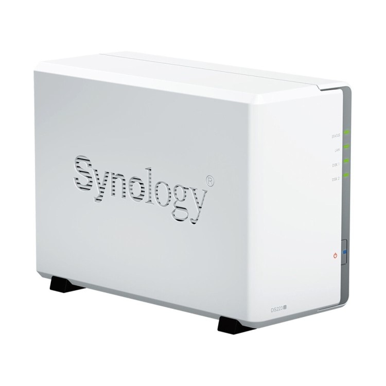 Synology DiskStation DS223J 1GB RAM with 12TB Installed Storage 2 Bay SATA Desktop NAS