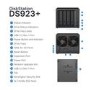 Synology DiskStation DS923+ 4GB RAM with 24TB Installed Storage 4 Bay SATA Desktop NAS