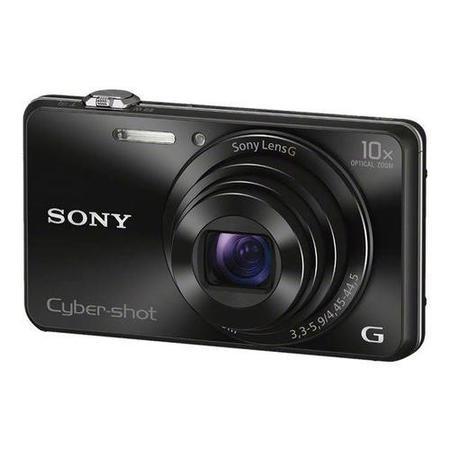 Sony DSC-WX220 Black Camera Kit inc 8GB Class 10 SD Card & Leather Case