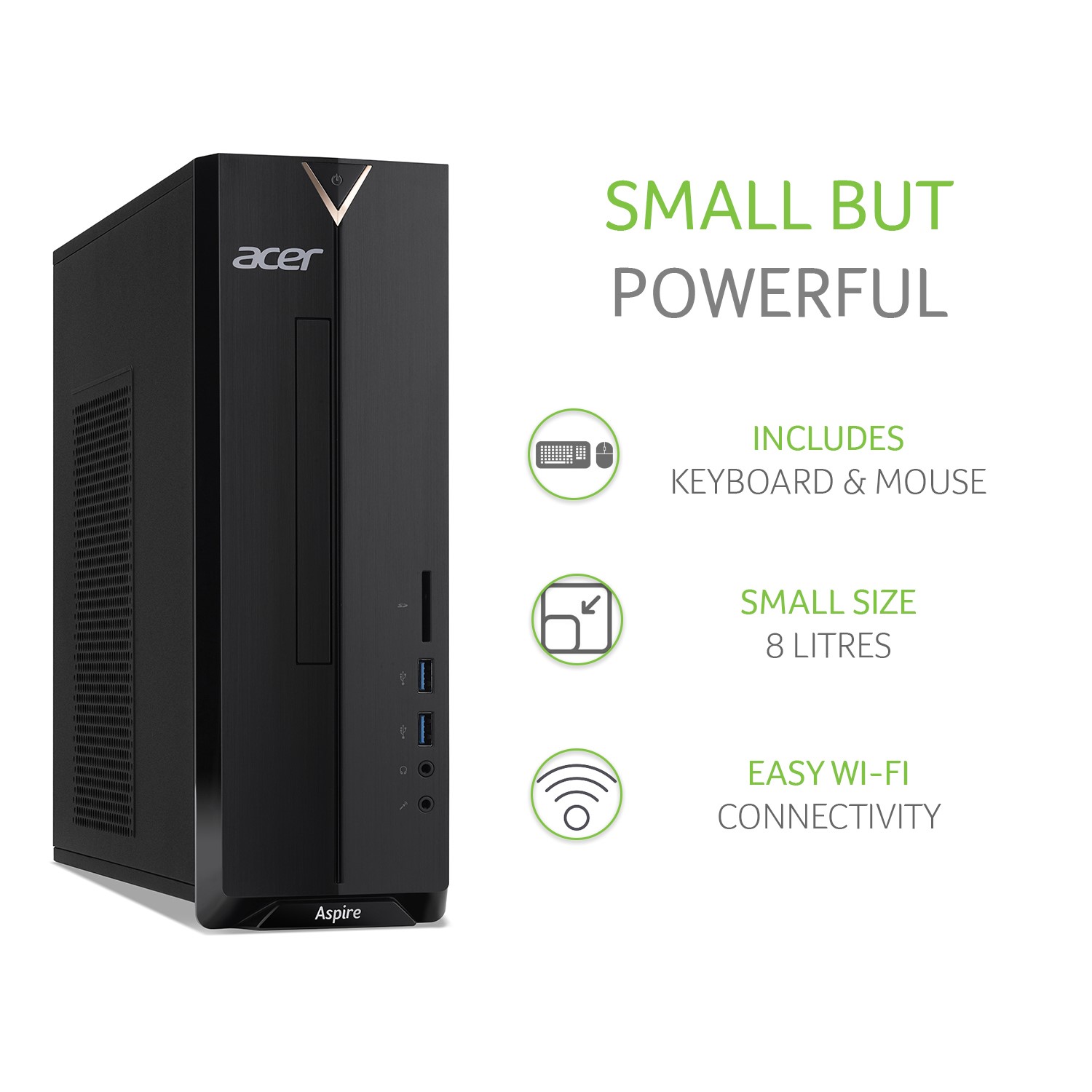 Window 10acb Computer Acer Aspire XC-340 AMD Athlon 3050U 4GB 1TB HDD Windows 10 Desktop PC ...