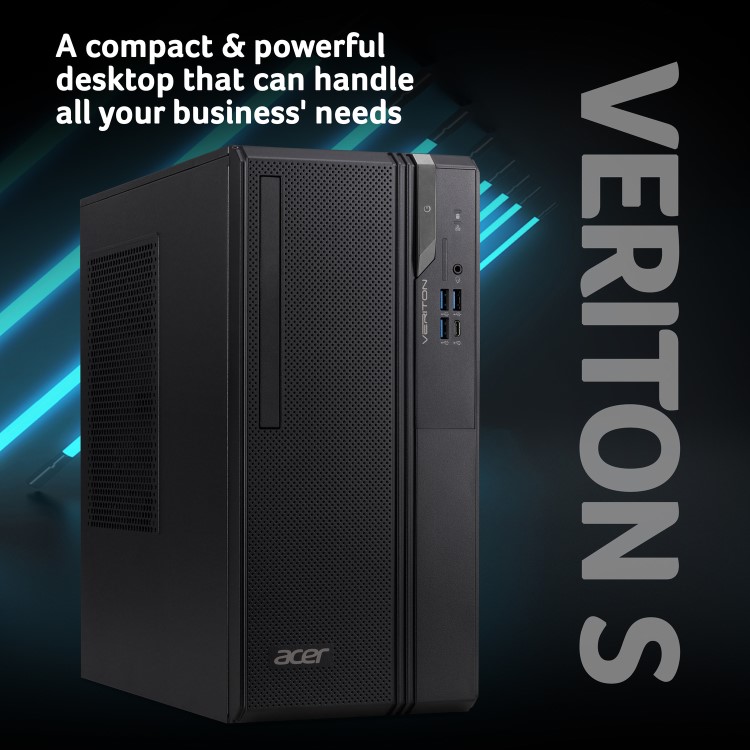 Acer Veriton 2000 Mid Tower Intel Core i3-14100 8GB RAM 256GB SSD Windows 11 Pro Desktop PC