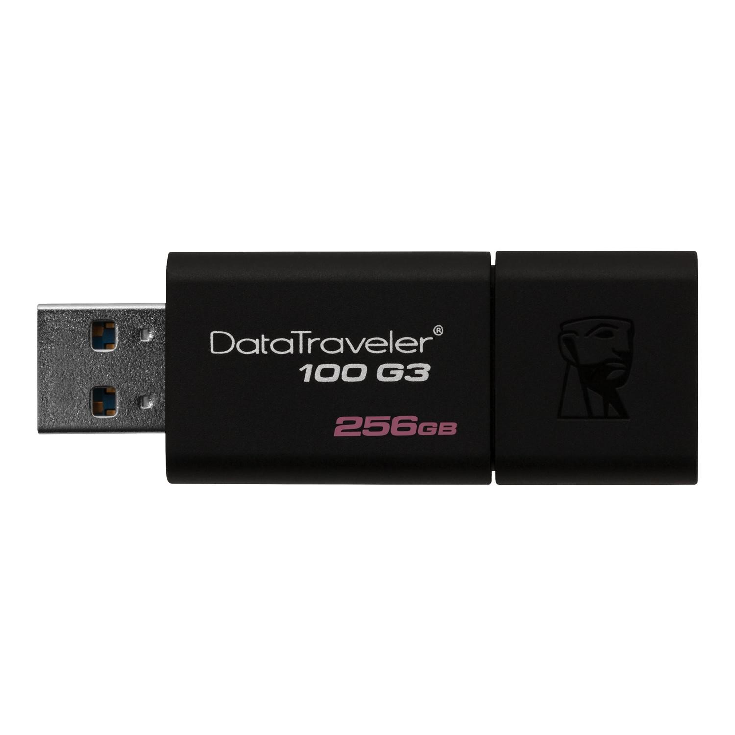 Kingston DataTraveler 100 G3 256GB USB Flash Drive Laptops