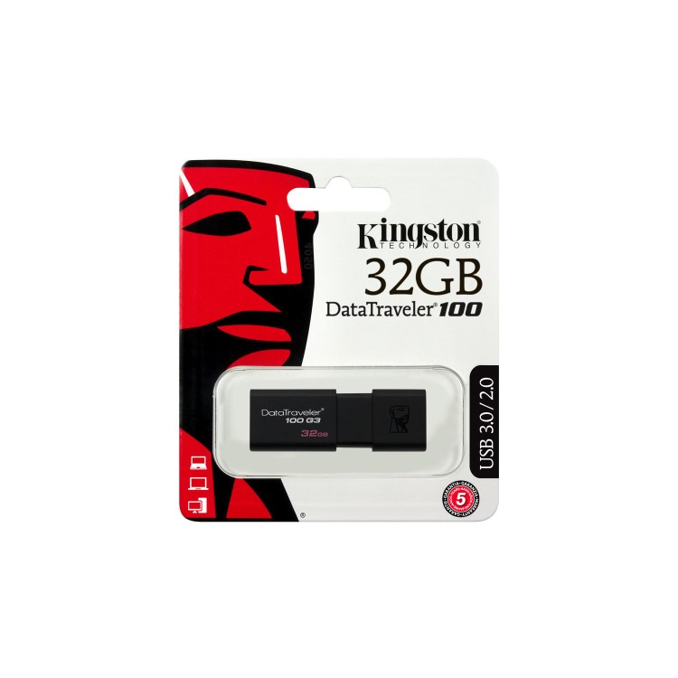 Kingston DataTraveler 100 G3 32GB USB 3.0 Flash Drive