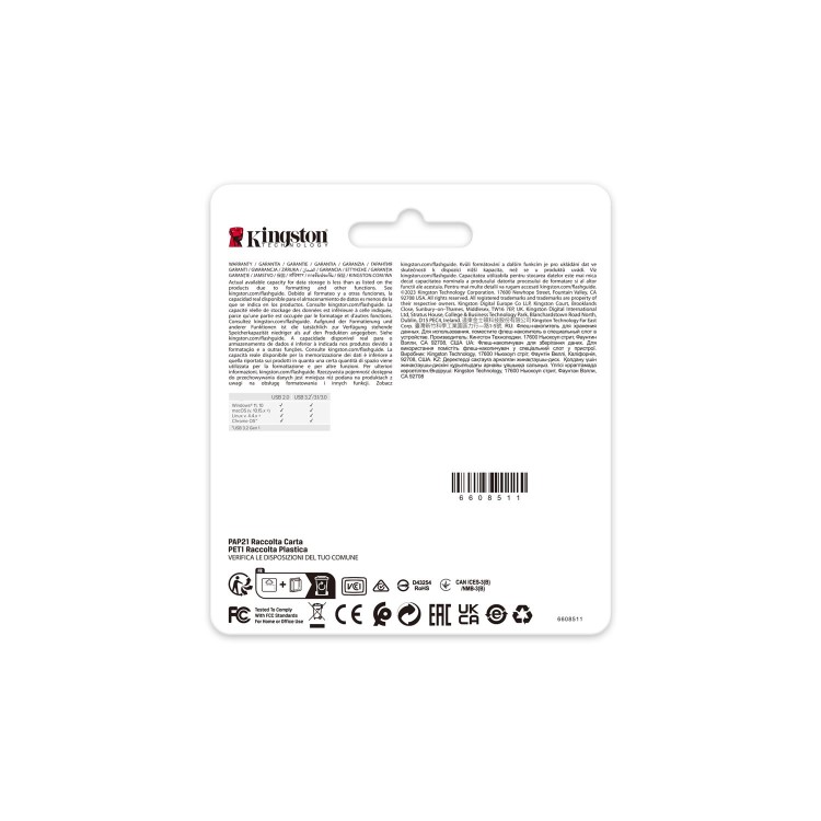 Kingston DataTraveler 256GB Metal USB 3.2 Flash Drive