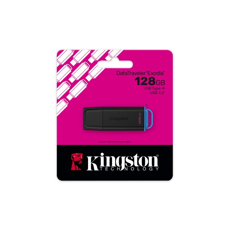 Kingston DataTraveler Exodia 128GB Portable USB 3.2 Flash Drive