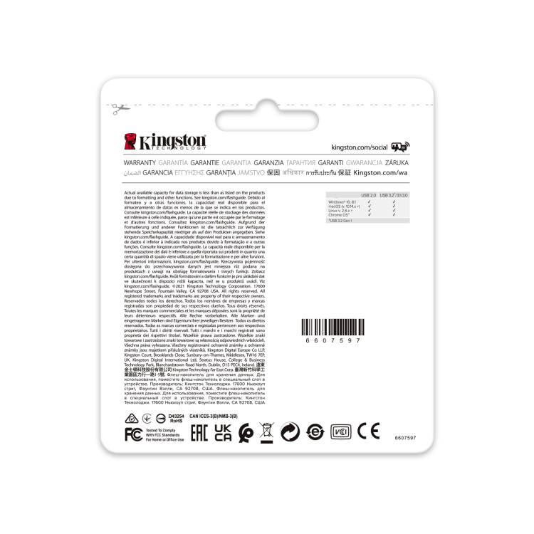 Kingston DataTraveler Exodia M 64GB USB 3.2 Flash Drive