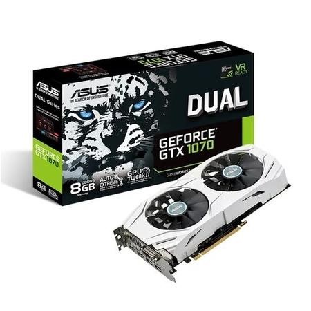 Geforce GTX1070 GDDR5 8GB Dual ASUS Dual GeForce GTX 1070 8GB GDDR5 OC Graphics Card - Laptops Direct