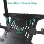 Dual Monitor Arm for Monitors up to 32 inch & Laptop/Tablet Shelf