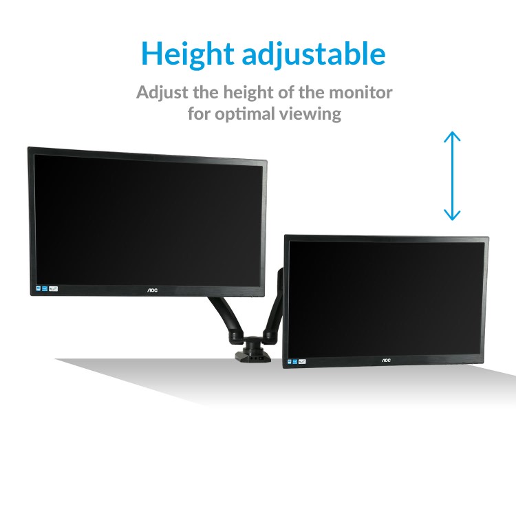 GRADE A2 - Dual Monitor Arms for monitors up to 27 inch