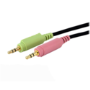 15 ft 4-in-1 USB DVI-D Audio and Microphone KVM Cable