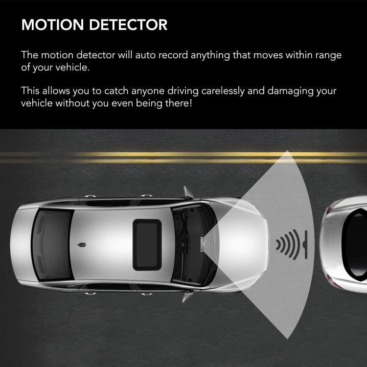 electriQ HD In Car Micro Dash Cam with Night Vision + G Sensor + Motion Sensor & 1.3MP Camera