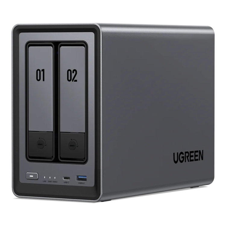 UGREEN NASync DXP2800 8GB RAM 2 Bay SATA Desktop NAS Expansion Enclosure