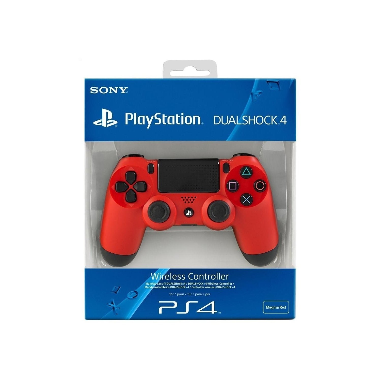Dualshock Controller For Sony Ps4 In Magma Red Laptops Direct
