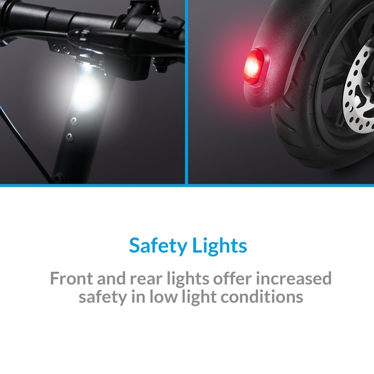 GRADE A2 - electriQ Active Electric Scooter - Black - 25km Range - 20km/h 
