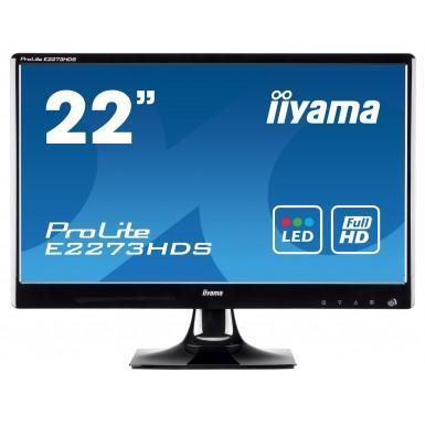 Iiyama ProLite E2273HDS-B1 22" Biano Black DVI VGA HDMI ECO LED Monitor