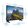 Refurbished electriQ 32 Inch Full HD LED Smart TV with Freeview HD and Freeview Play