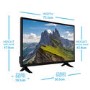 GRADE A2 - electriQ 32" HD Ready LED Smart TV with Freeview HD and Freeview Play