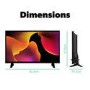 Refurbished electriQ 32" HD Ready LED TV with Built In DVD Player