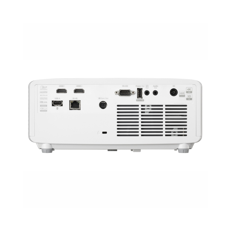 Optoma UHZ67-W 4300 Lumens 4K Ultra HD Duracore 3D Laser Projector with Speakers