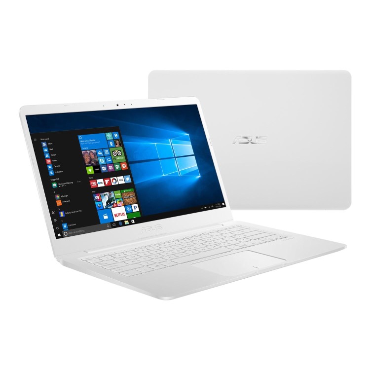 Asus Vivobook Intel Celeron N3060 4GB 32GB 14 Inch Windows 10 S Laptop in White Inc Office 365