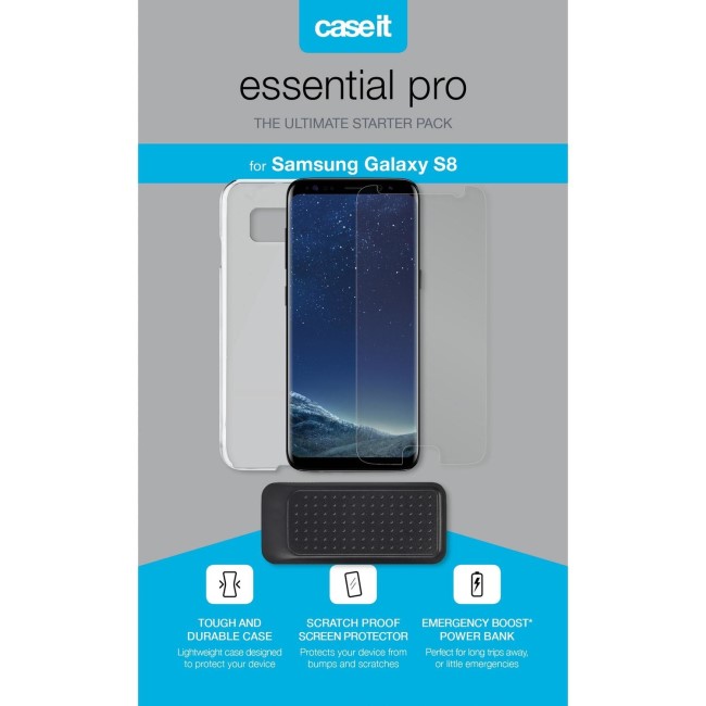 Samsung S8 Essentials Bundle Pack Including Case Power Bank & Screen Protector