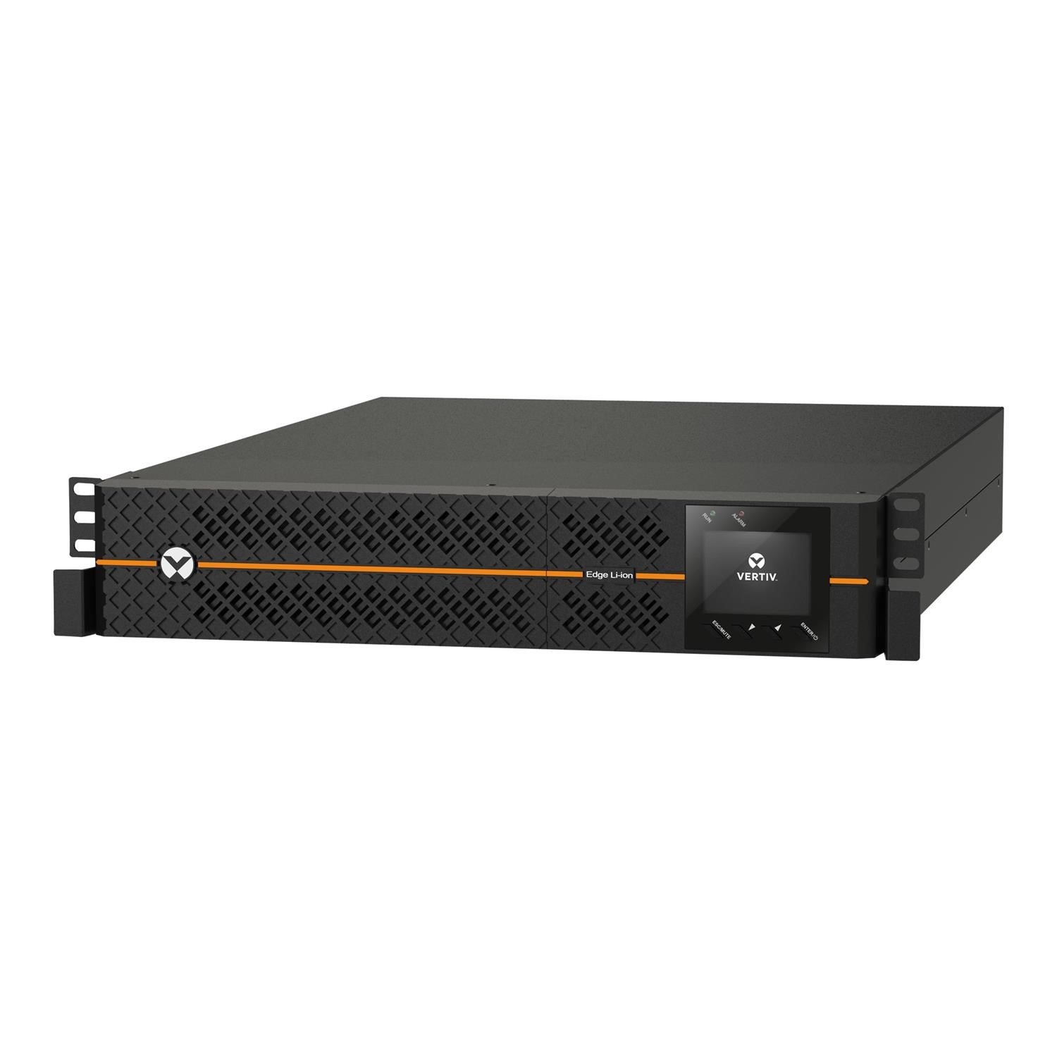EDGE 1ph UPS Li Ion 1.5 kVA input IEC60320 C14 inlet 2U output 230V output socket groups 6C13