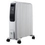 electriQ 2500W Smart Oil Filled Radiator with Thermostat and Weekly Timer - White