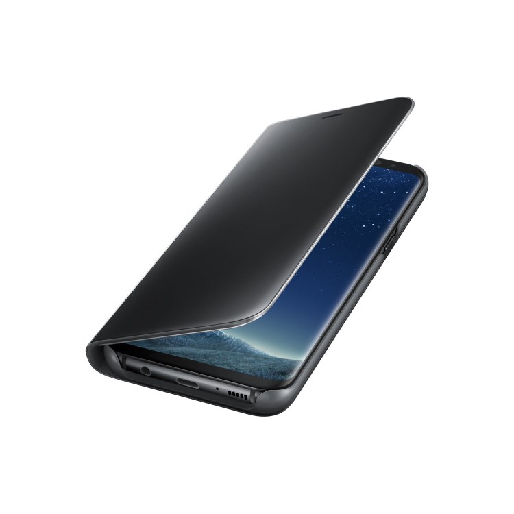 GRADE A1 - Samsung Clear View Standing Cover for Galaxy S8 Plus - Black