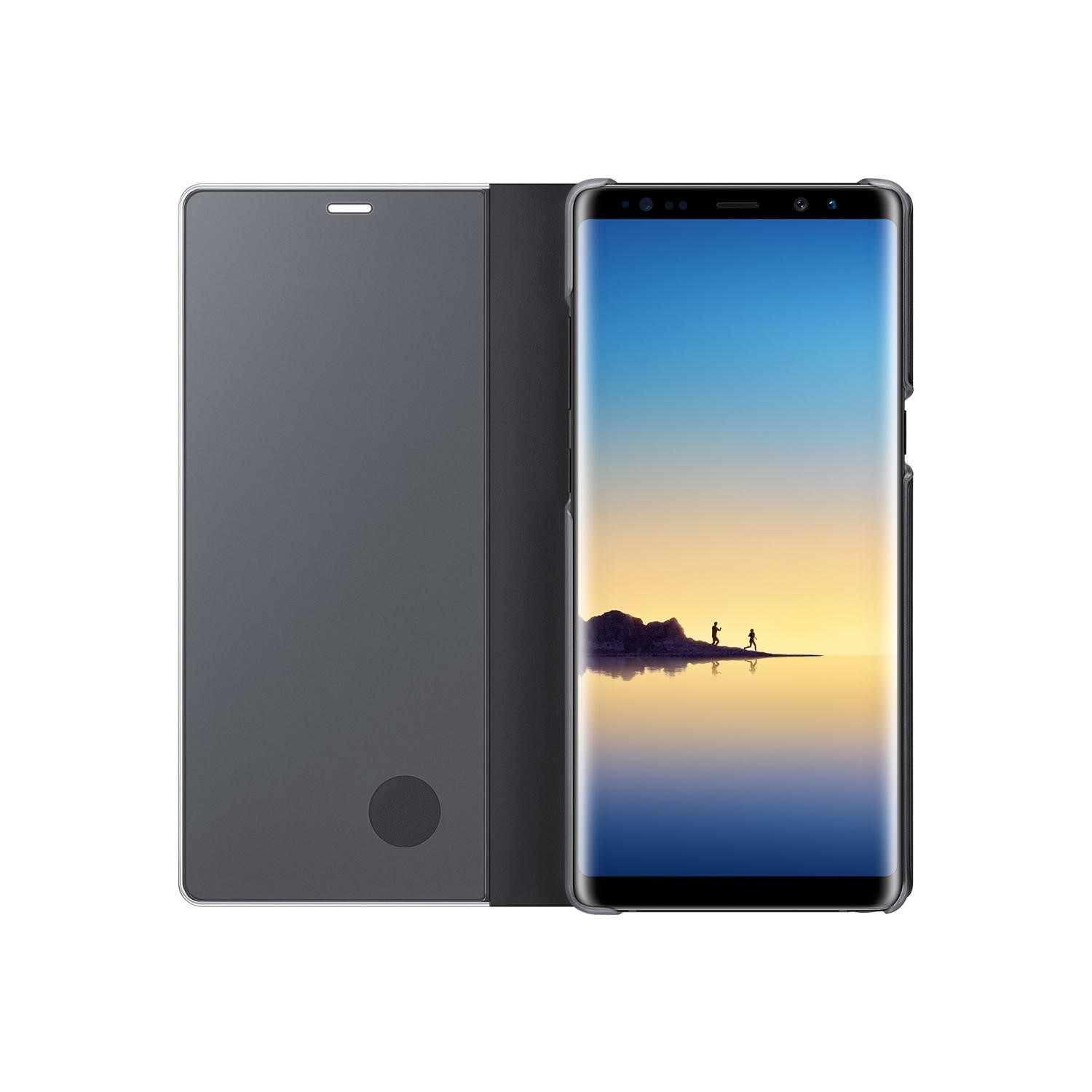 Official Samsung Gaxlay Note 8 Clear View Standing Cover Black