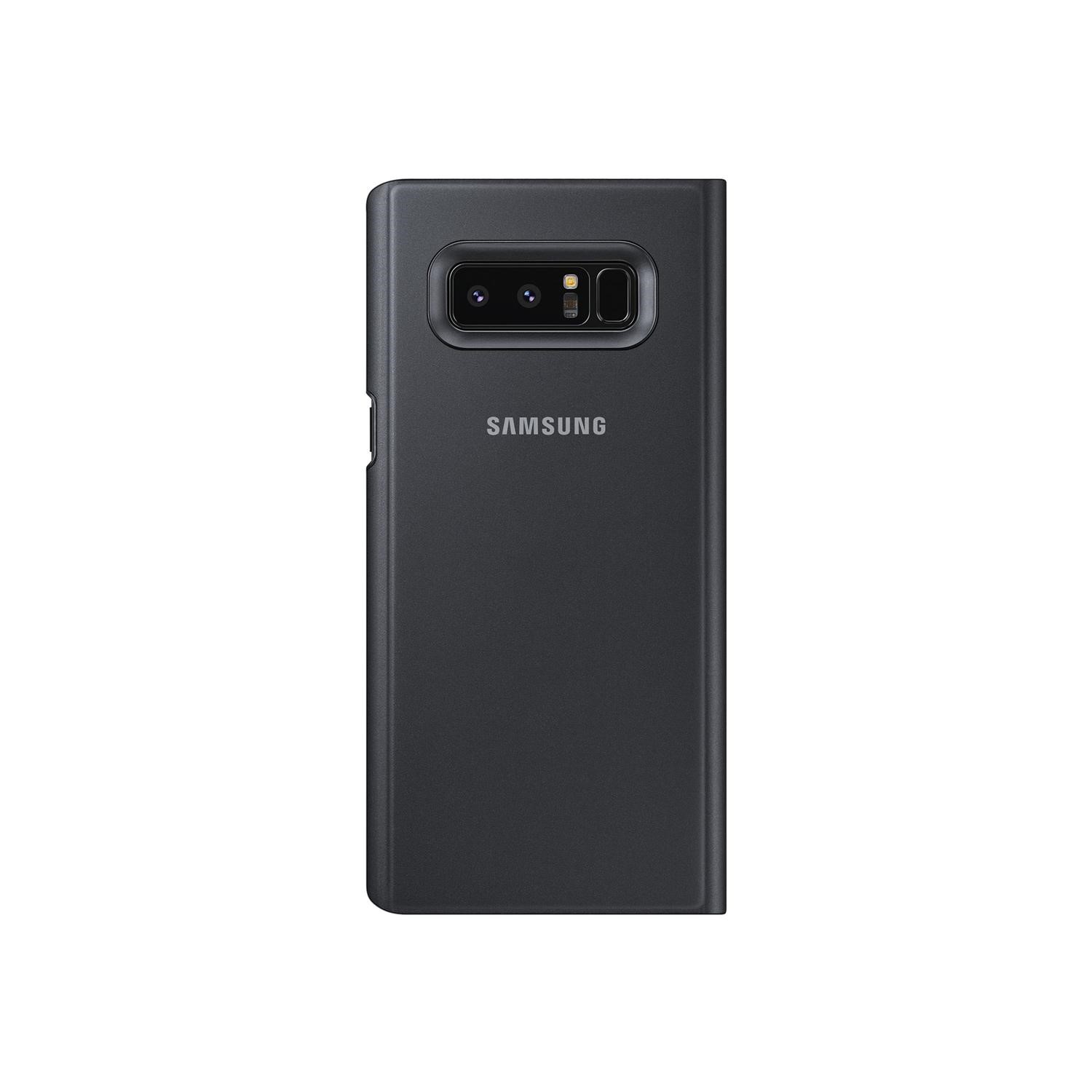 Official Samsung Gaxlay Note 8 Clear View Standing Cover Black