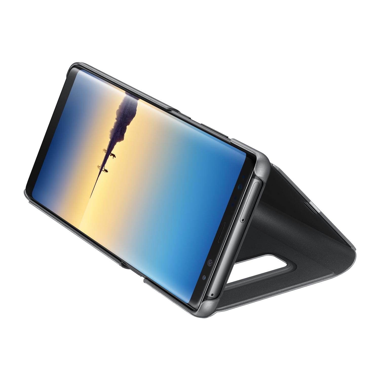 Official Samsung Gaxlay Note 8 Clear View Standing Cover Black