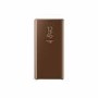 Note 9 Clear View Standing Cover - Brown