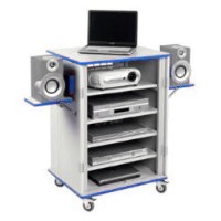 Monarch MediaCabby - 5 Bay Horizontal Trolley