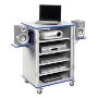 Monarch MediaCabby - 5 Bay Horizontal Trolley