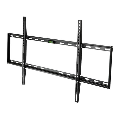 Refurbished electriQ EIQXLFLAT - Slim Flat TV Wall Bracket - Up to 100 Inch TVs
