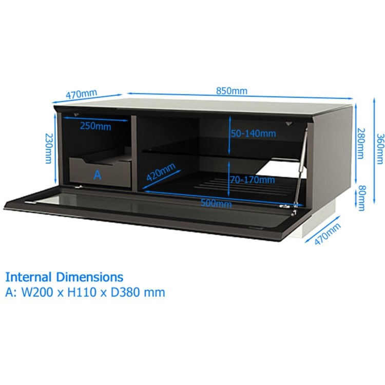 Alphason Element 850 TV Cabinet for TV's up to 37"