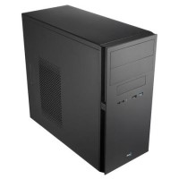 Aerocool QC-203 M-ATX Case USB3 Rubber Coated Fascia Black Interior No PSU
