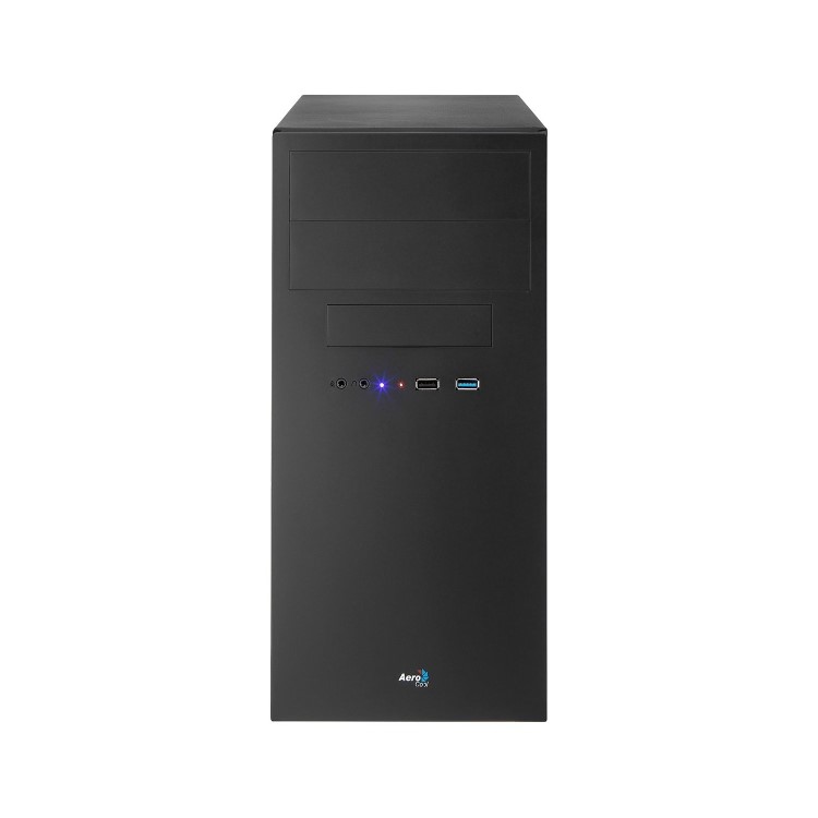Aerocool QC-203 M-ATX Case USB3 Rubber Coated Fascia Black Interior No PSU