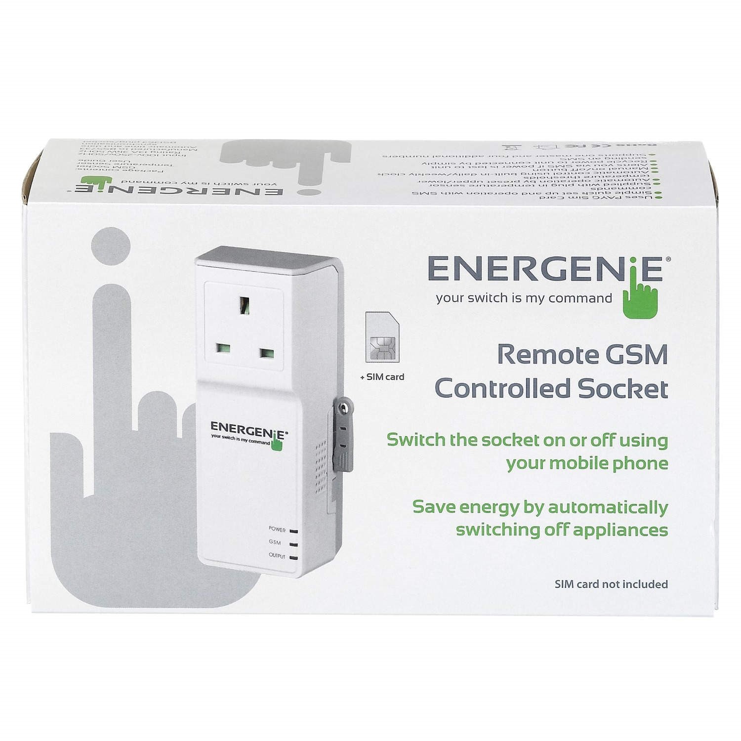 Energenie Remote GSM Controlled Power Socket Laptops Direct
