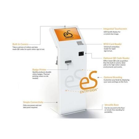 EntrySign Xpress Free-standing Education Kiosk System