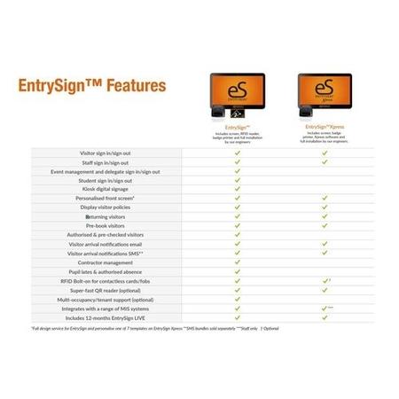 EntrySign Xpress Free-standing Education Kiosk System